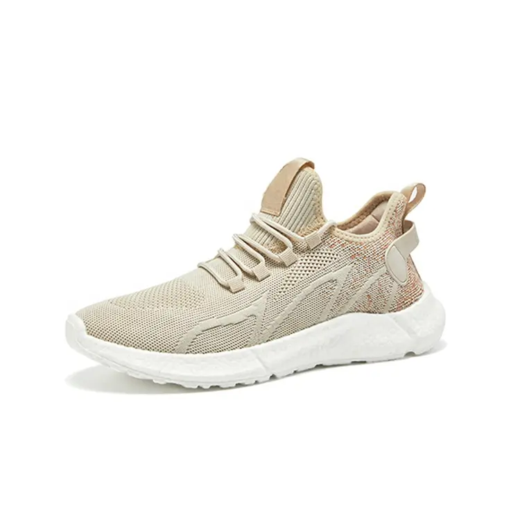 Hot Selling Lightweight Non Slip Breathable Fashion Walking Knitting Sneakers Casual Shoes For Men