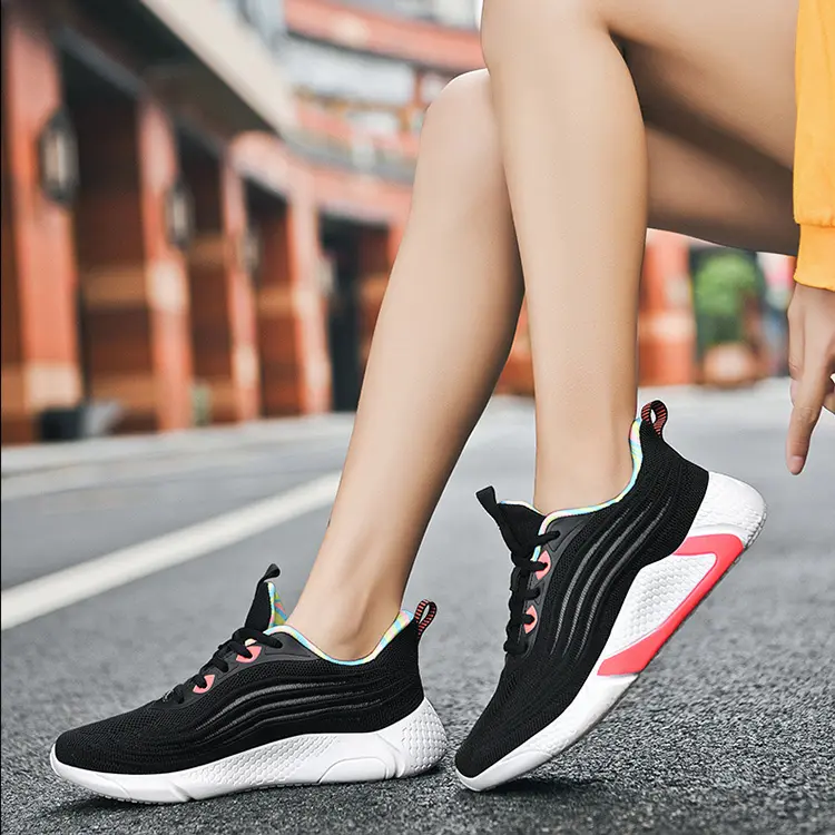 Jian Er Factory Manufacturer Custom Brand Cozy Md Outsole Lightweight Ladies Sports Shoes